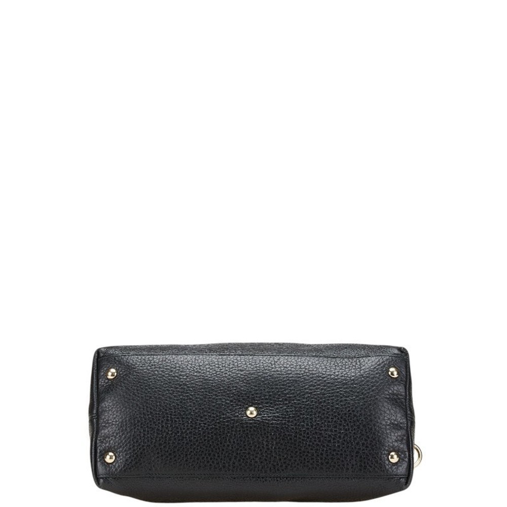 Gucci Black Leather Bag Tassel Soho Shoulder - Picture 3 of 8